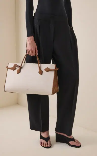 ALAÏA Le Teckel Canvas Tote Bag | Thumbnail 2 ALAÏA Le Teckel Canvas Tote Bag | Thumbnail 2