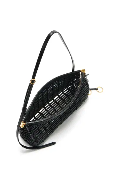 Alaïa Le Click East/West Medium Braided Leather Bag | Thumbnail 4 Alaïa Le Click East/West Medium Braided Leather Bag | Thumbnail 4