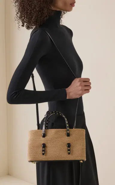 Alaïa La Mina E/W 25 Straw Bag | Thumbnail 2 Alaïa La Mina E/W 25 Straw Bag | Thumbnail 2
