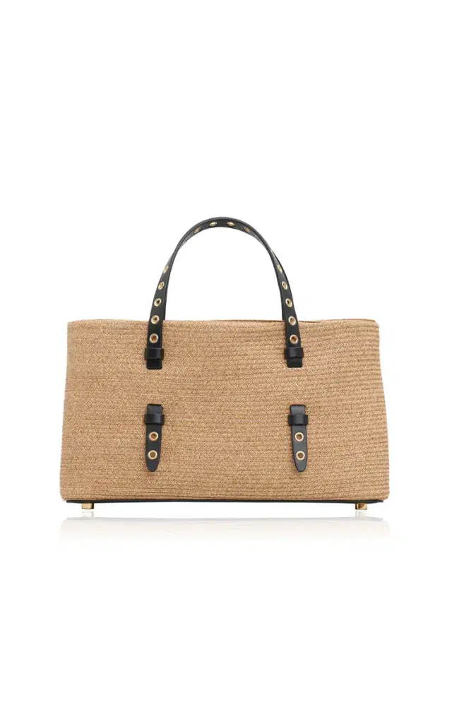 ALAÏA La Mina E/W 25 Straw Bag