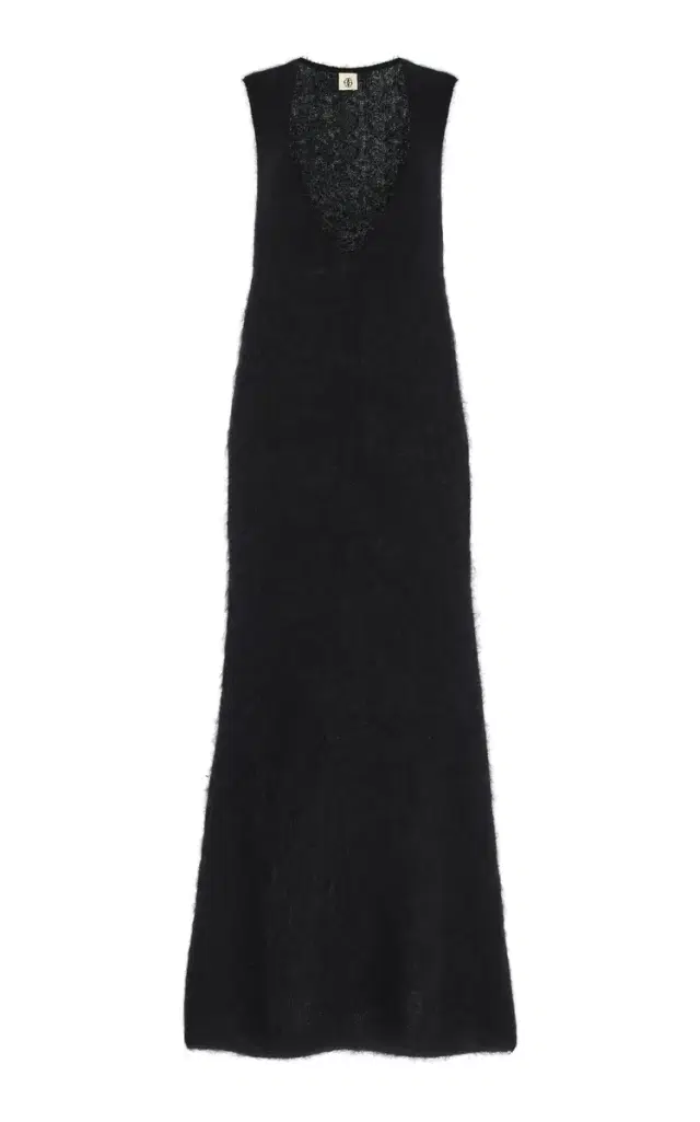 Roma Knit Mohair-Blend Gown