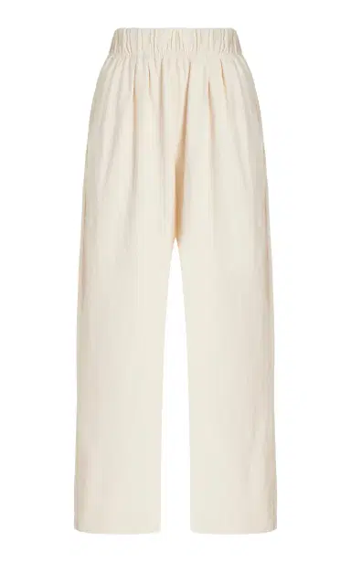 Les Tien Pleated Cotton Wide-Leg Pants | Thumbnail 1 Les Tien Pleated Cotton Wide-Leg Pants | Thumbnail 1