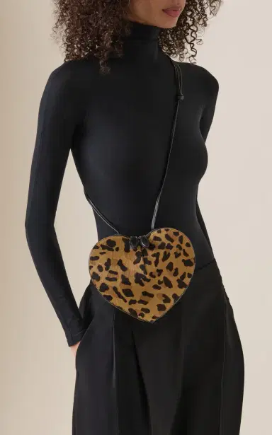 Alaïa Le Coeur Leopard-Print Pony Hair Bag | Thumbnail 4 Alaïa Le Coeur Leopard-Print Pony Hair Bag | Thumbnail 4