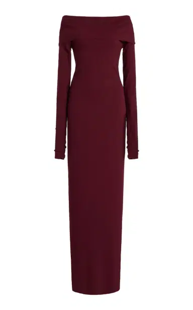 Éterne Off-The-Shoulder Cotton-Modal Maxi Dress | Thumbnail 1 Éterne Off-The-Shoulder Cotton-Modal Maxi Dress | Thumbnail 1