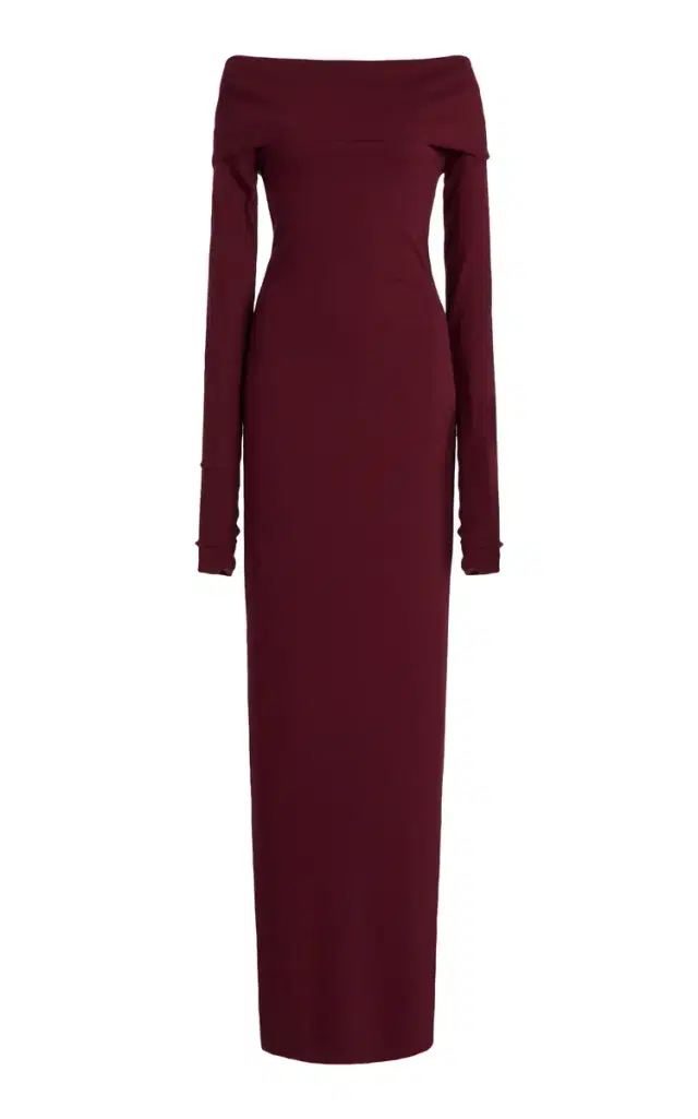 Off-The-Shoulder Cotton-Modal Maxi Dress