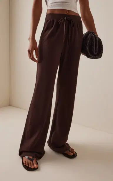 Éterne Drawstring Cotton Wide-Leg Sweatpants | Thumbnail 4 Éterne Drawstring Cotton Wide-Leg Sweatpants | Thumbnail 4