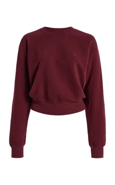 ÉTERNE Shrunken Cotton Sweatshirt | Thumbnail 2 ÉTERNE Shrunken Cotton Sweatshirt | Thumbnail 2