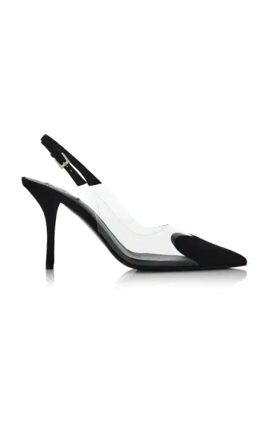 Alaïa Le Cœur Suede Slingback Pumps | Thumbnail 1 Alaïa Le Cœur Suede Slingback Pumps | Thumbnail 1