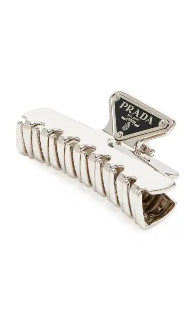 Prada Metal Hair Clip | Thumbnail 3 Prada Metal Hair Clip | Thumbnail 3