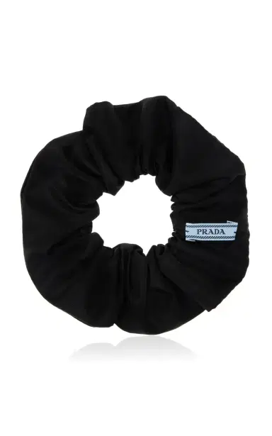Prada Logo-Embellished Scrunchie | Thumbnail 3 Prada Logo-Embellished Scrunchie | Thumbnail 3