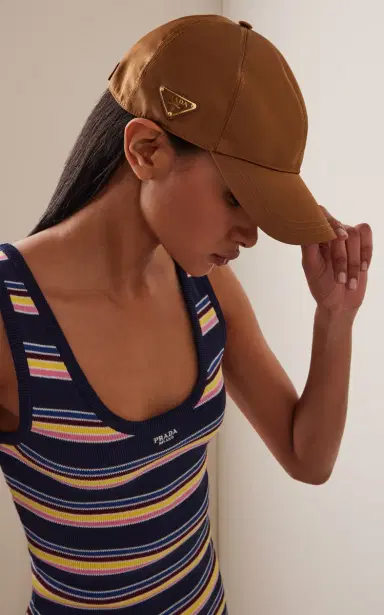 Prada Nylon Baseball Cap | Thumbnail 2 Prada Nylon Baseball Cap | Thumbnail 2