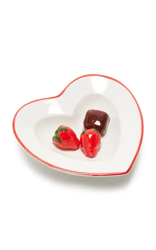 Trompe l’Oeil Ceramic Heart Dish - Multi