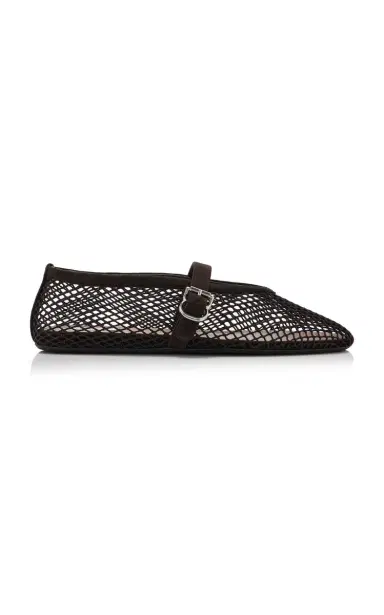 Alaïa Fishnet Ballet Flats | Thumbnail 1