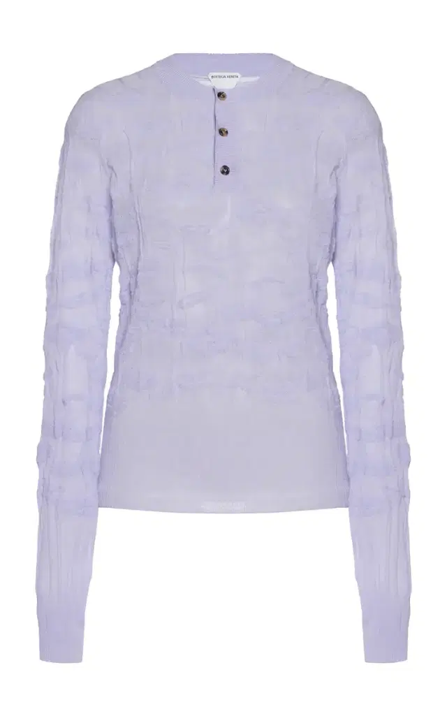 Bottega Veneta Flower-Knit Cotton-Blend Sweater