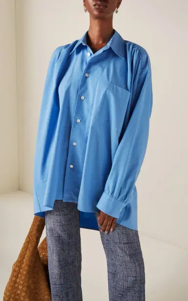 Bottega Veneta Oversized Cotton-Blend Shirt | Thumbnail 2