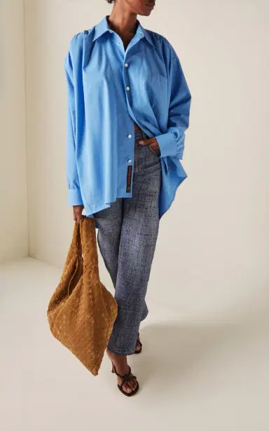 Bottega Veneta Oversized Cotton-Blend Shirt | Thumbnail 3