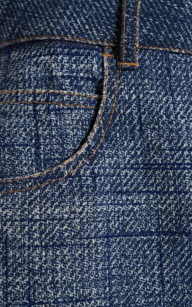 Bottega Veneta Denim-Print Straight-Leg Trousers | Thumbnail 5 Bottega Veneta Denim-Print Straight-Leg Trousers | Thumbnail 5