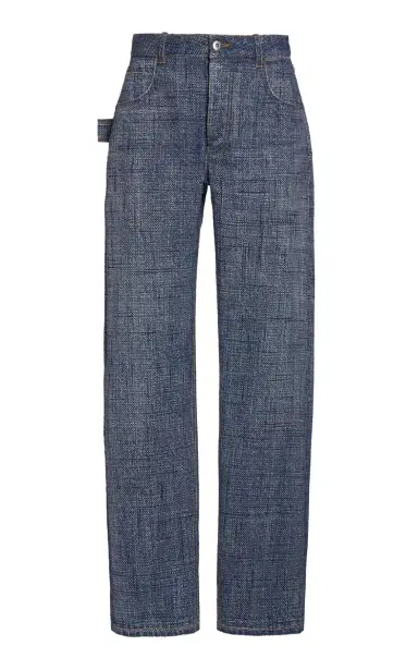 Bottega Veneta Denim-Print Straight-Leg Trousers | Thumbnail 6 Bottega Veneta Denim-Print Straight-Leg Trousers | Thumbnail 6