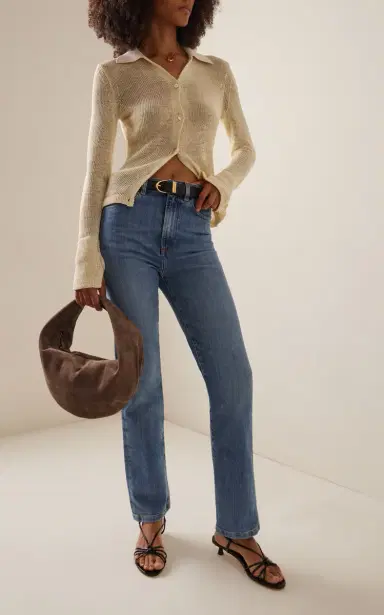 Jeanerica Eiffel Stretch High-Rise Straight-Leg Jeans | Thumbnail 2