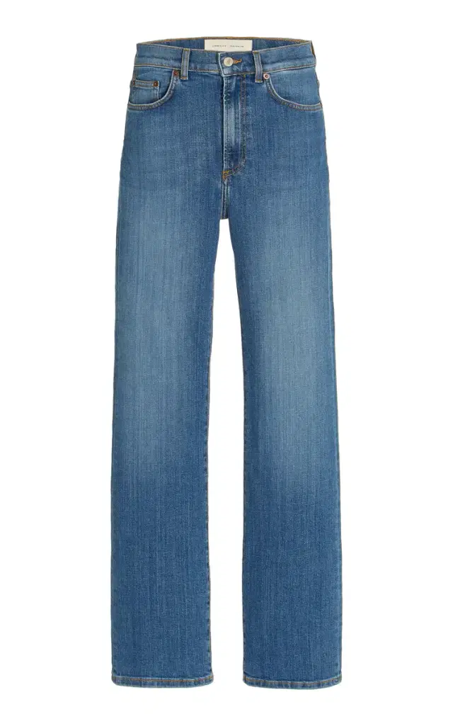 Eiffel Stretch High-Rise Straight-Leg Jeans