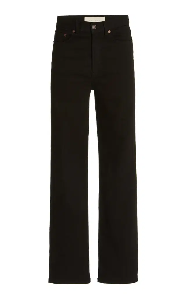 Eiffel Stretch High-Rise Straight-Leg Jeans