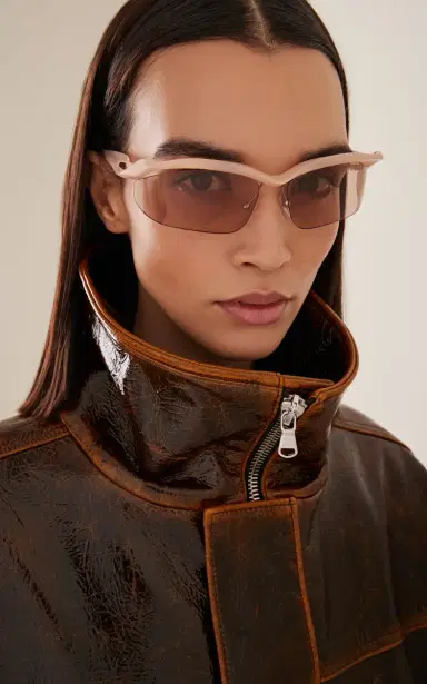 Prada Oval-Frame Plastic Sunglasses | Thumbnail 2