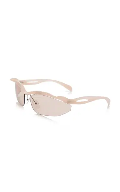 Prada Oval-Frame Plastic Sunglasses | Thumbnail 3