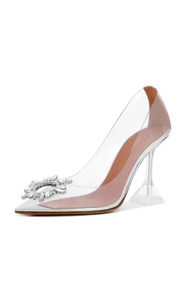 Amina Muaddi Begum Crystal-Embellished PVC Pumps | Thumbnail 4 Amina Muaddi Begum Crystal-Embellished PVC Pumps | Thumbnail 4
