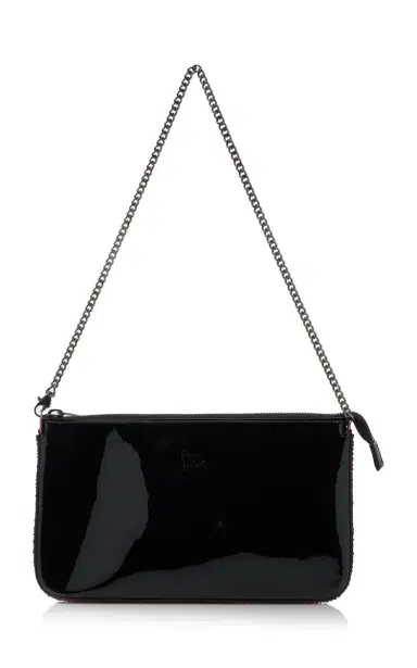 Christian Louboutin Loubila Crystal-Embellished Patent Leather Clutch | Thumbnail 8 Christian Louboutin Loubila Crystal-Embellished Patent Leather Clutch | Thumbnail 8