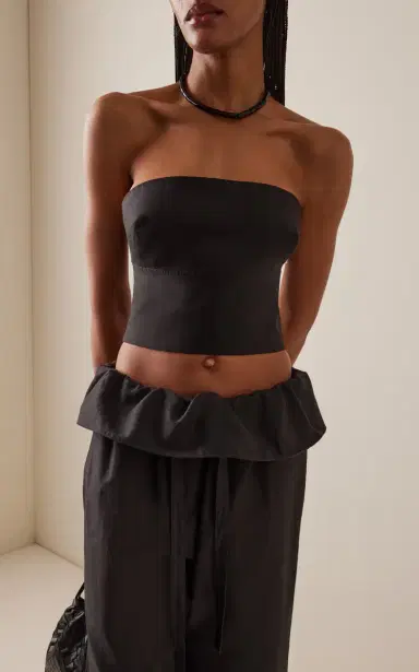 Matteau Exclusive Strapless Cotton-Silk Top | Thumbnail 2 Matteau Exclusive Strapless Cotton-Silk Top | Thumbnail 2