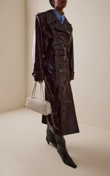 Stella McCartney Patent Vegan Leather Trench Coat | Thumbnail 2