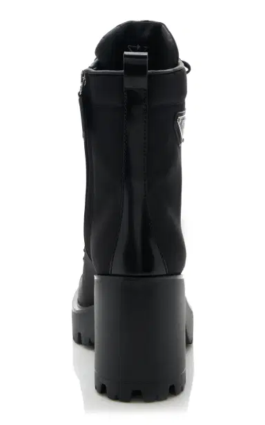 Prada Monolith Leather and Nylon Ankle Boots | Thumbnail 5 Prada Monolith Leather and Nylon Ankle Boots | Thumbnail 5