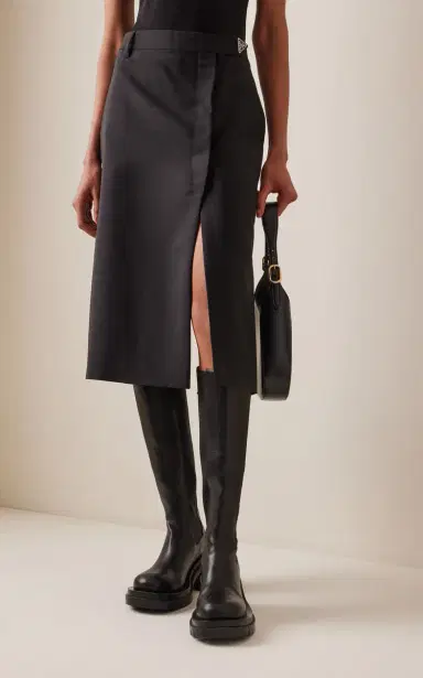 Prada Mohair Midi Skirt | Thumbnail 3