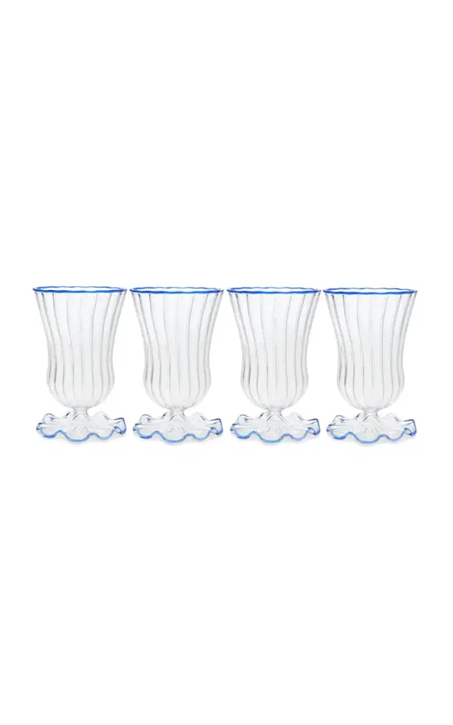 Moda Domus Set-Of-Four Water Glasses - Green