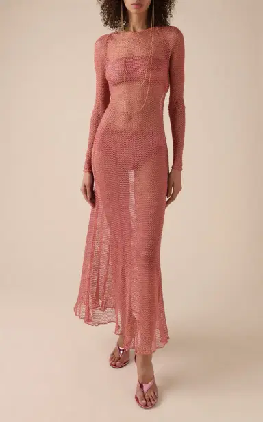 ALAÏA Knit Midi Dress | Thumbnail 2