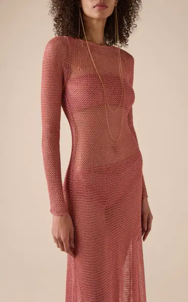 ALAÏA Knit Midi Dress | Thumbnail 3