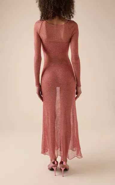 ALAÏA Knit Midi Dress | Thumbnail 4