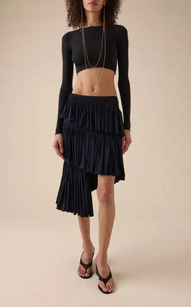 ALAÏA Knit Crop Top | Thumbnail 4 ALAÏA Knit Crop Top | Thumbnail 4