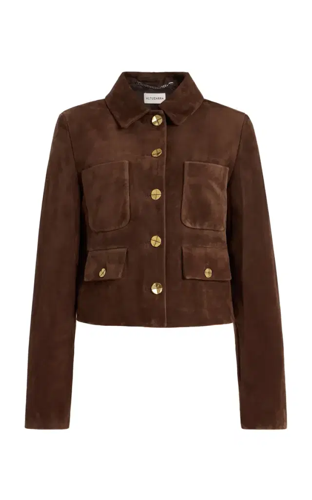 Astley Fitted Suede Jacket