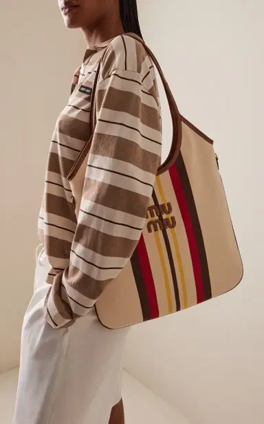 Miu Miu Ivy Canvas Tote Bag | Thumbnail 2 Miu Miu Ivy Canvas Tote Bag | Thumbnail 2