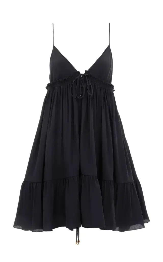 Chloé Organic Silk Crepe De Chine Mini Dress