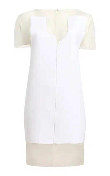 Khaite Winona Paneled Crepe Mini Dress | Thumbnail 1