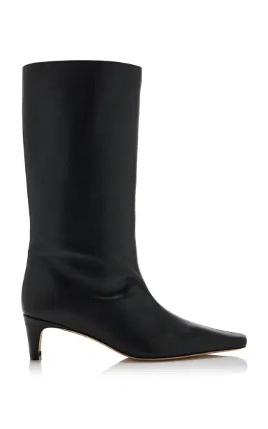 STAUD Wally Leather Mid-Calf Boots | Thumbnail 1 STAUD Wally Leather Mid-Calf Boots | Thumbnail 1