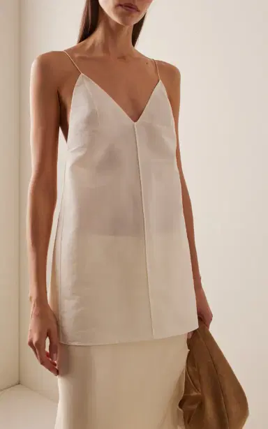 Khaite Talsie Silk-Cotton Organza Tank Top | Thumbnail 2
