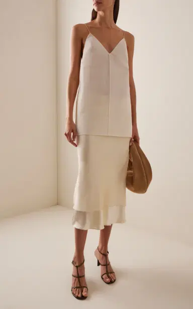 Khaite Talsie Silk-Cotton Organza Tank Top | Thumbnail 3
