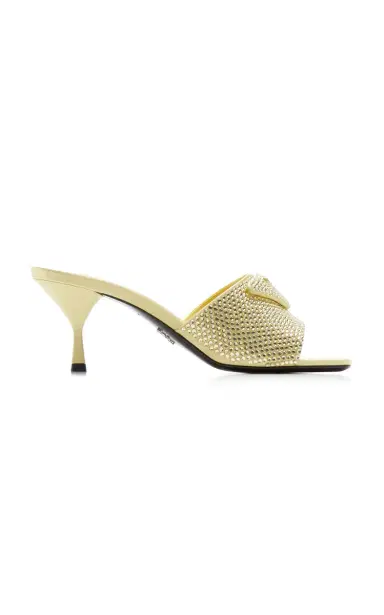 Prada Crystal-Covered Satin Sandals | Thumbnail 7 Prada Crystal-Covered Satin Sandals | Thumbnail 7