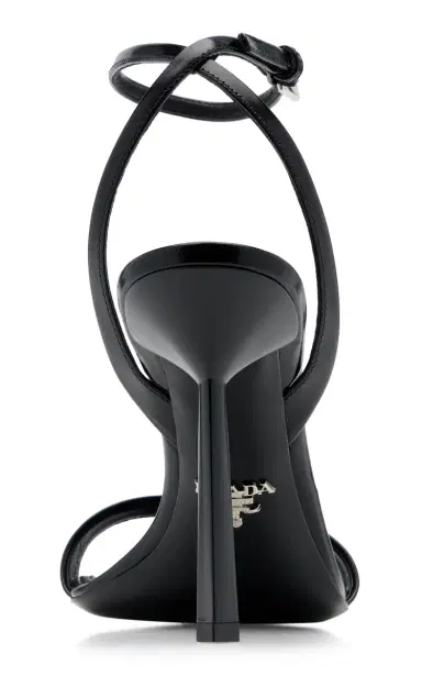 Prada Logo-Detailed Leather Sandals | Thumbnail 5