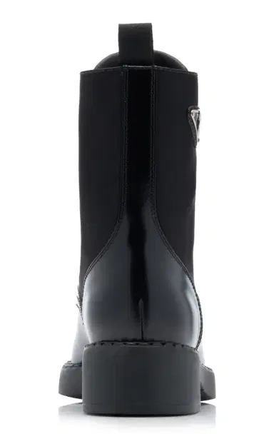 Prada Re-Nylon and Leather Combat Boots | Thumbnail 4