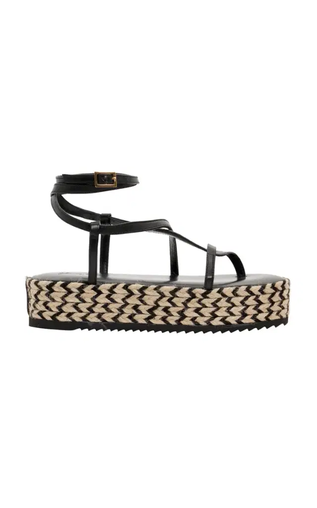 Johanna Ortiz Barbor Leather Platform Sandals