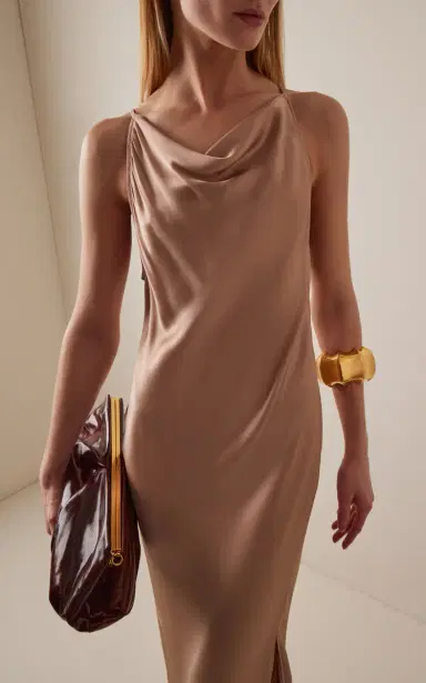 LAPOINTE Satin Halter Gown | Thumbnail 2